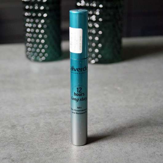 Verpackung der alverde 12 hours long stay mascara, Farbe: 010 schwarz