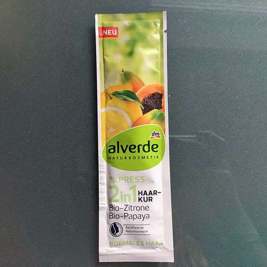 alverde 2in1 Express Haarkur Bio-Zitrone und Bio-Papaya