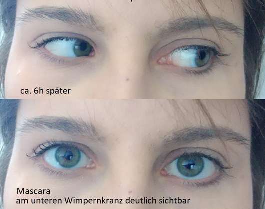 L.O.V GUILTeyes Fan Effect Mascara Waterproof, Farbe: Black Envy nach einiger Zeit