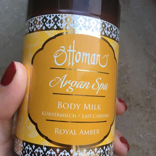 Nahaufnahme - Ottoman Argan Spa Body Milk Royal Amber