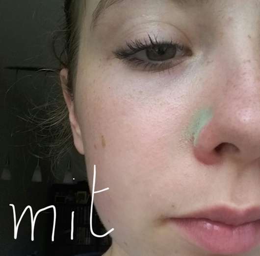 Gesicht mit essence colour correcting stick, Farbe: 04 say no to redness