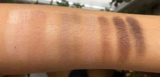 Misslyn must-have eyeshadow shades, Farbe: 4 shades of nude - Swatches