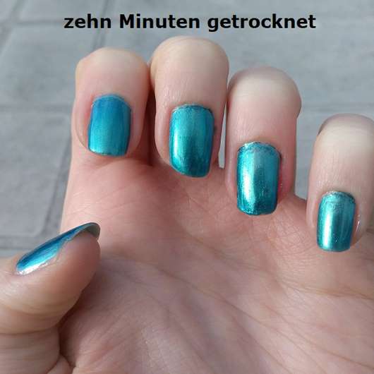 Farbe des Manhattan Last & Shine Nail Polish, Farbe: 830 Almost Emerald