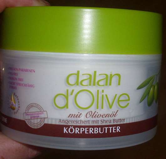 Dalan d'Olive Körperbutter - Tiegel seitlich