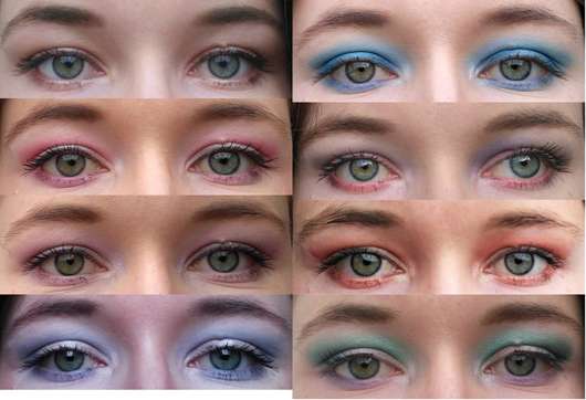 Makeup Revolution Mermaids Forever Ultra Eyeshadows Tragebilder