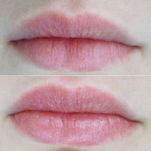 Blistex Daily Lip Care Conditioner (Stift) - Lippen ohne und mit Produkt