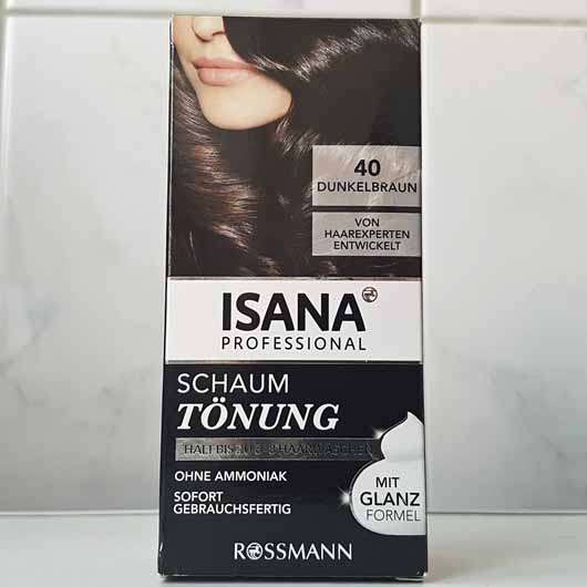 ISANA PROFESSIONAL Schaumtönung, Farbe: 40 Dunkelbraun - Verpackung