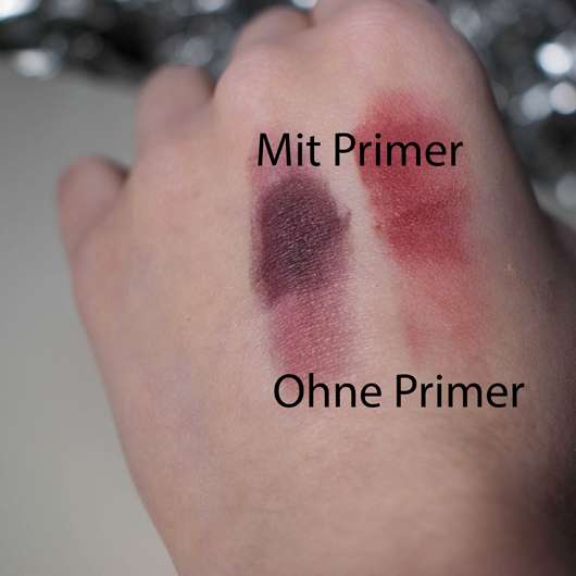 Swatches ohne/mit Manhattan Endless Stay Eye Primer