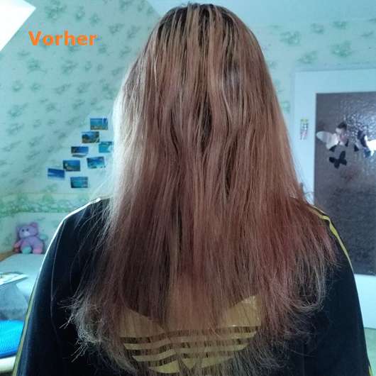 Haare vor der Anwendung der Colour-Freedom Ultra-Vibrant Auswaschbare Haartönung, Farbe: Pink Pizazz