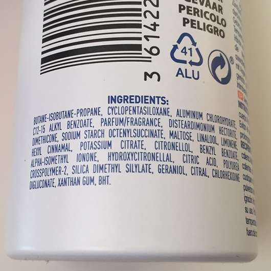 Inhaltsstoffe des adidas for women Adipower Anti-Transpirant Sprays