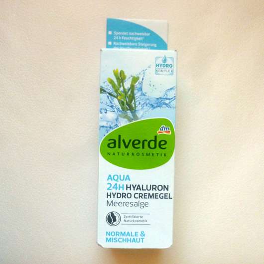 alverde Aqua 24H Hyaluron Hydro Cremegel