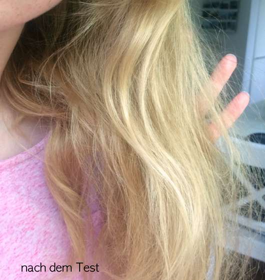 Haare nach dem Test - LANGHAARMÄDCHEN Silver Blond Shampoo