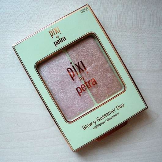 Pixi Glow-y Gossamer Duo Highlighter, Farbe: Delicate Dew - Verpackung