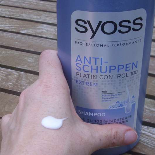 Konsistenz - SYOSS Anti-Schuppen Platin Control 100 Shampoo