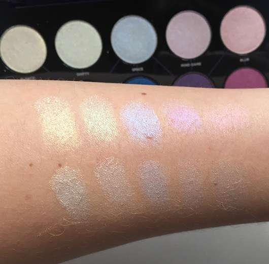 Swatches - Urban Decay Distortion Eyeshadow Palette