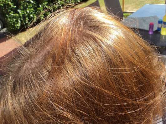 Haare nach Testende - alverde Glanz Spülung Bio-Rohrzucker