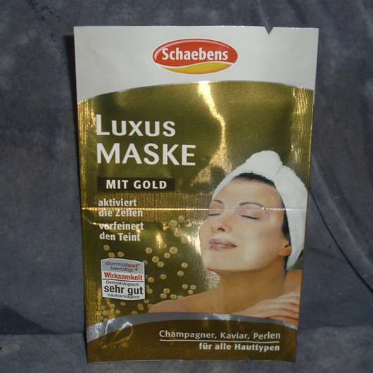 Schaebens Luxus Maske mit Gold