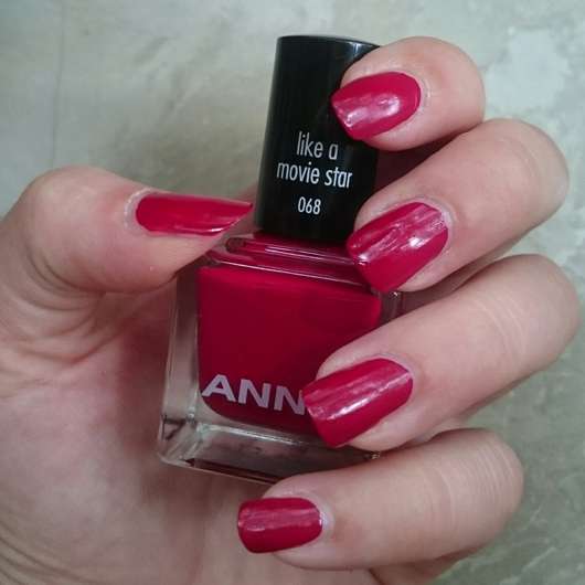 Fingernägel mit ANNY Nagellack, Farbe: 068 like a movie star (LE)