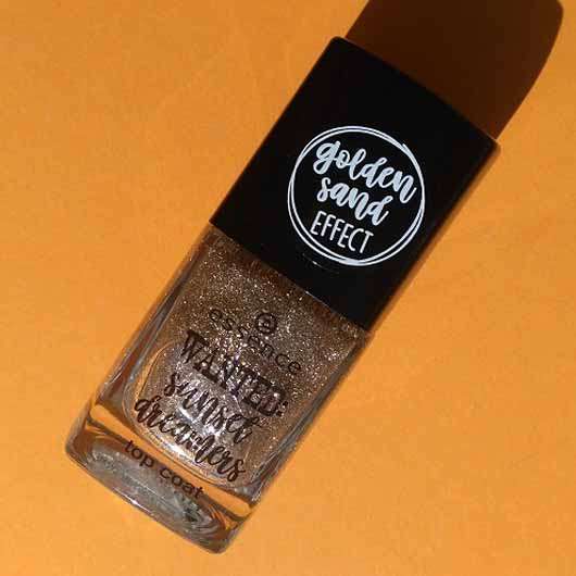 essence wanted: sunset dreamers top coat, Farbe: 01 golden sand (LE)