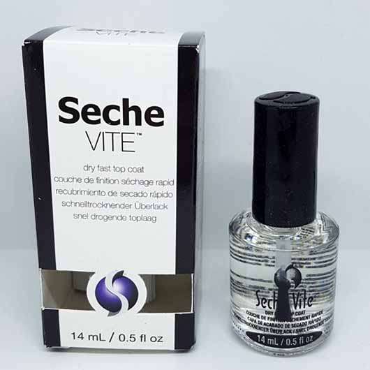 Seche Vite Dry Fast Top Coat - Verpackung und Flasche