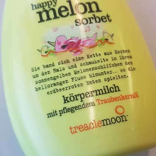treaclemoon happy melon sorbet körpermilch - Flasche Details