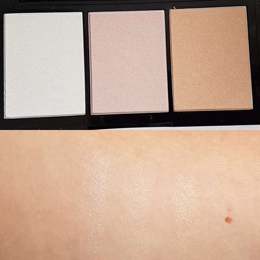 KISS Professional New York Halo Strobing Palette, Farbe: Light - swatches