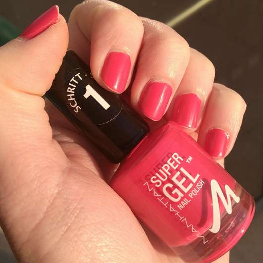 Nägel mit Manhattan Super Gel Nail Polish, Farbe: 315 Cherry Hill