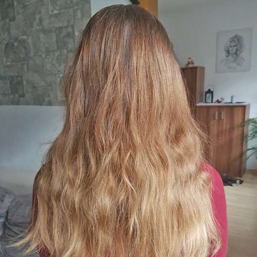 Haare nach dem Test - CD Naturkraft Feuchtigkeit & Glanz Sprühkur