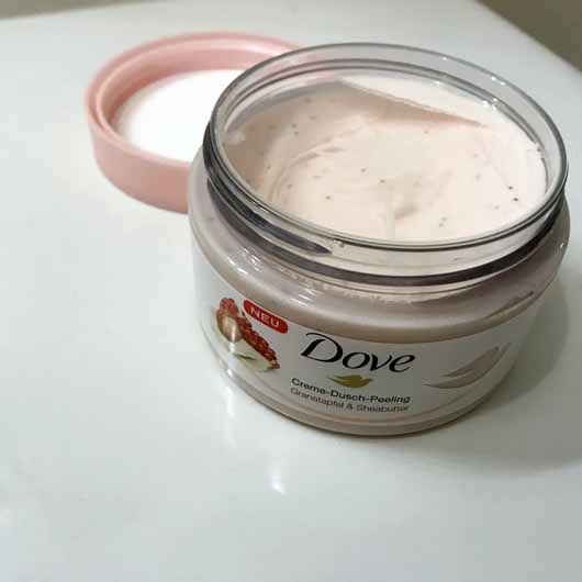 Dove Creme-Dusch-Peeling Granatapfel & Sheabutter - geöffnet