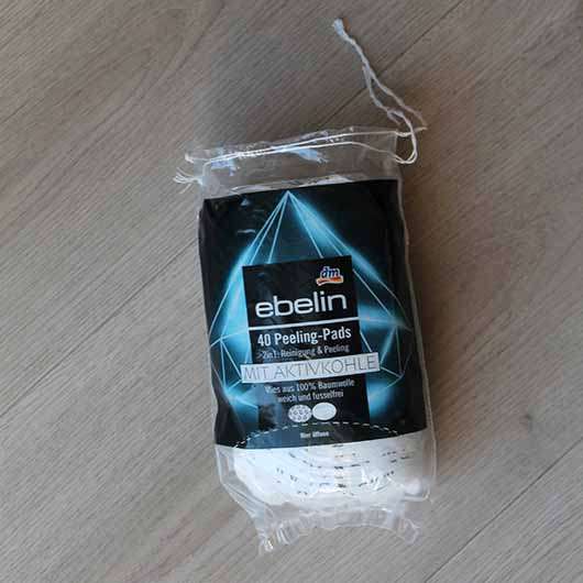 ebelin 40 Peeling-Pads 2in1 Reinigung & Peeling (mit Aktivkohle)