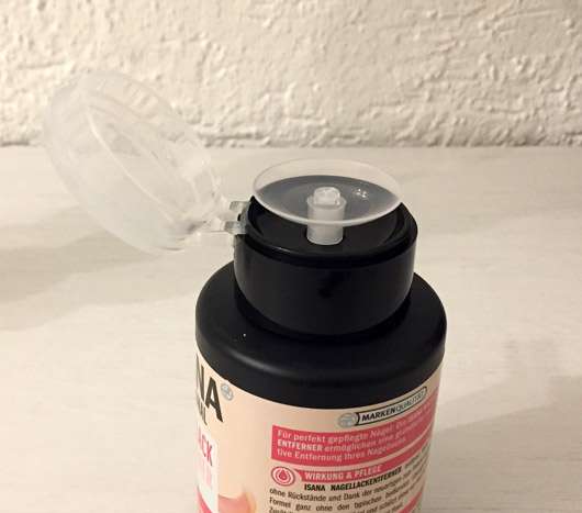 ISANA PROFESSIONAL Nagellackentferner acetonfrei (ohne stechenden Geruch) - Öffnung