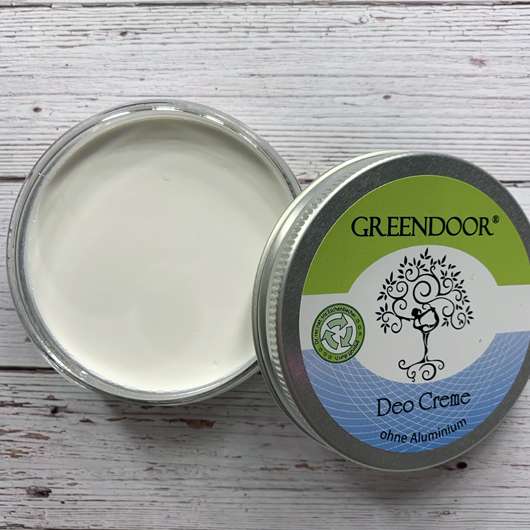 Greendoor Deo Creme (ohne Aluminium) - Dose geöffnet