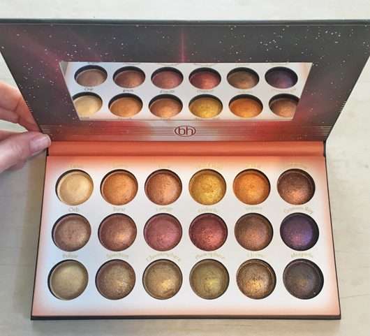 bh cosmetics Solar Flare 18 Color Baked Eyeshadow Palette