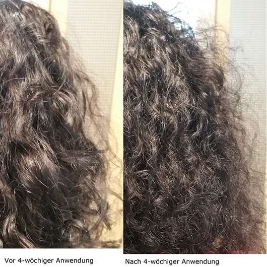 #GEILEHAARE Diplex Disulfid Haarkur Haarreparatur - Haare vor und nach der Anwendung