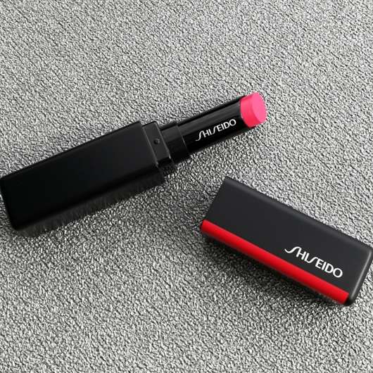 Shiseido VisionAiry Gel Lipstick, Farbe: 225 High Rise - Lippenstift geöffnet
