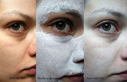 Origins Out Of Trouble 10 Minute Mask - Haut vor, während und nach der Anwendung