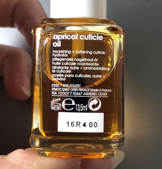 essie Apricot Cuticle Oil - Details Flasche