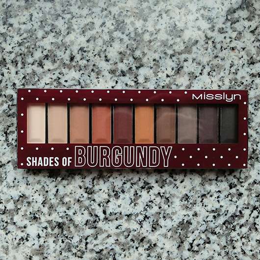 Produktbild zu Misslyn Must-Have Eyeshadow Shades – Farbe: Shades Of Burgundy