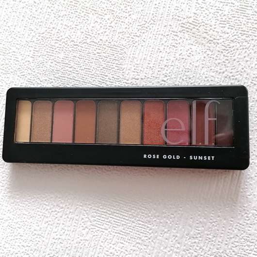 e.l.f. Cosmetics Rose Gold Eyeshadow Palette, Farbe: Sunset