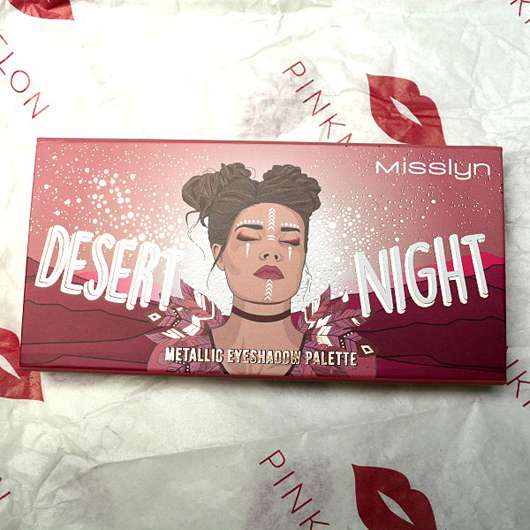 Misslyn Desert Night Metallic Eyeshadow Palette, Farbe: 02 Flaming Eyes (LE)