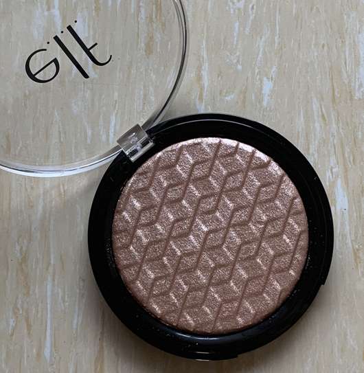 e.l.f. Cosmetics Metallic Flare Highlighter, Farbe: Rose Gold - geöffnet