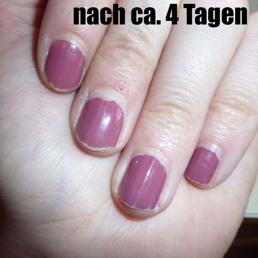 essence shine last & go! gel nail polish, Farbe: 10 love me like you do - Farbeindruck auf den Nägeln nach 4 Tagen