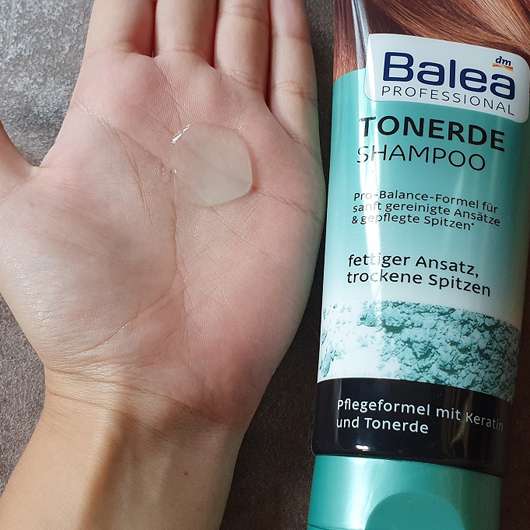 Balea Professional Tonerde Shampoo - Konsistenz