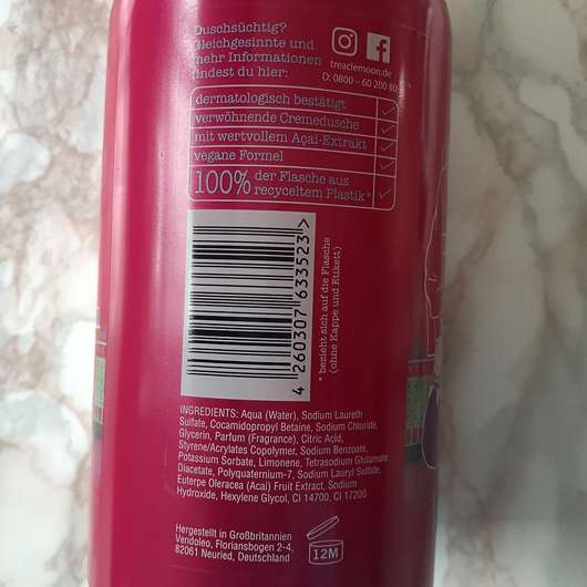 treaclemoon winterberry care cremedusche (LE) - Details Flasche