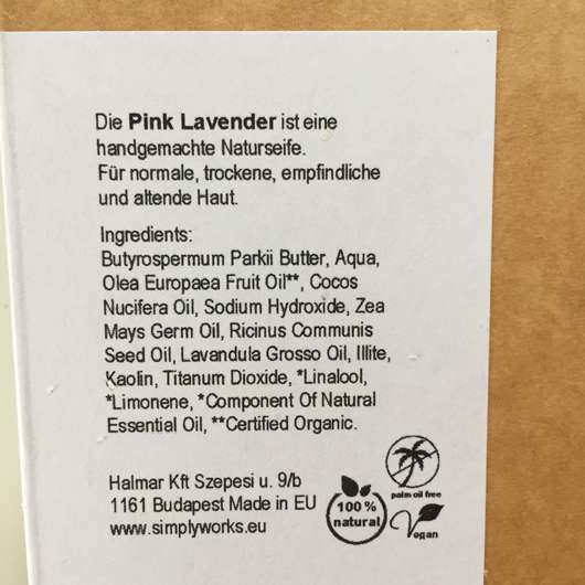 Mijo Naturkosmetik PINK LAVENDER Lavendelseife mit Bio Olivenöl