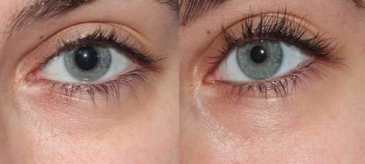 links: Augenpartie vor der Anwendung // rechts: nach 4 Wochen Benutzung