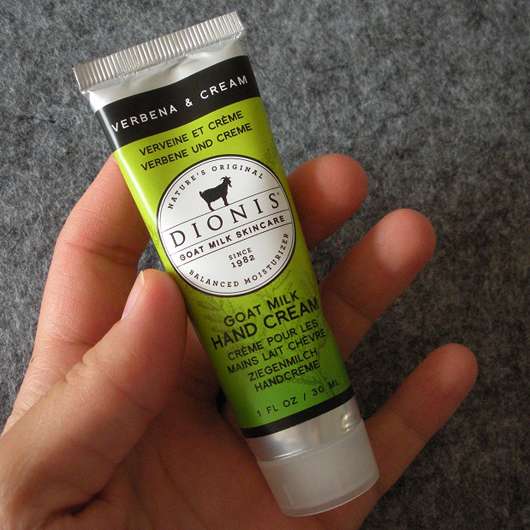 DIONIS Goat Milk Hand Cream "Verbena & Cream"