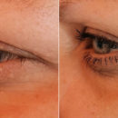 trend IT UP 10in1 Mascara - links: Wimpern ohne Mascara // rechts: Wimpern mit Mascara