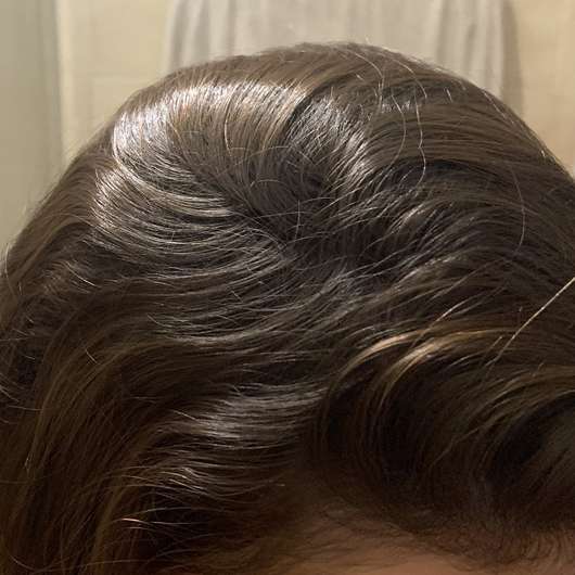 Haare vor der Anwendung - Balea 2in1 Trockenshampoo & Volumenpuder