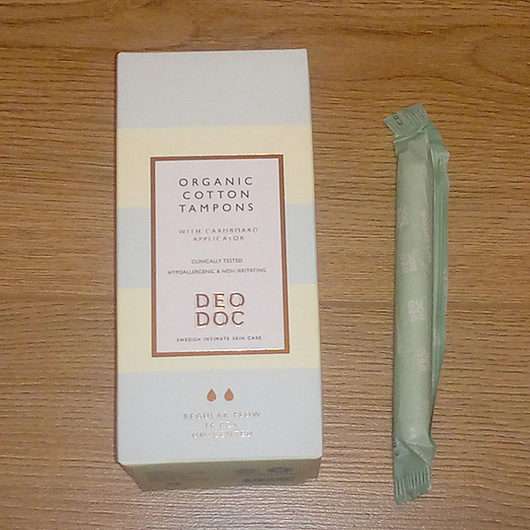 DeoDoc 100% Organic Cotton Tampons (Regular Flow (6-9g)